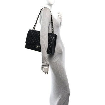 Chanel Caviar Quilted Maxi Double Flap Black 2 of 10