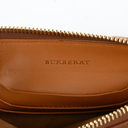 Burberry Suede Fringe Peyton Crossbody Clutch Bag Amber 9 of 12