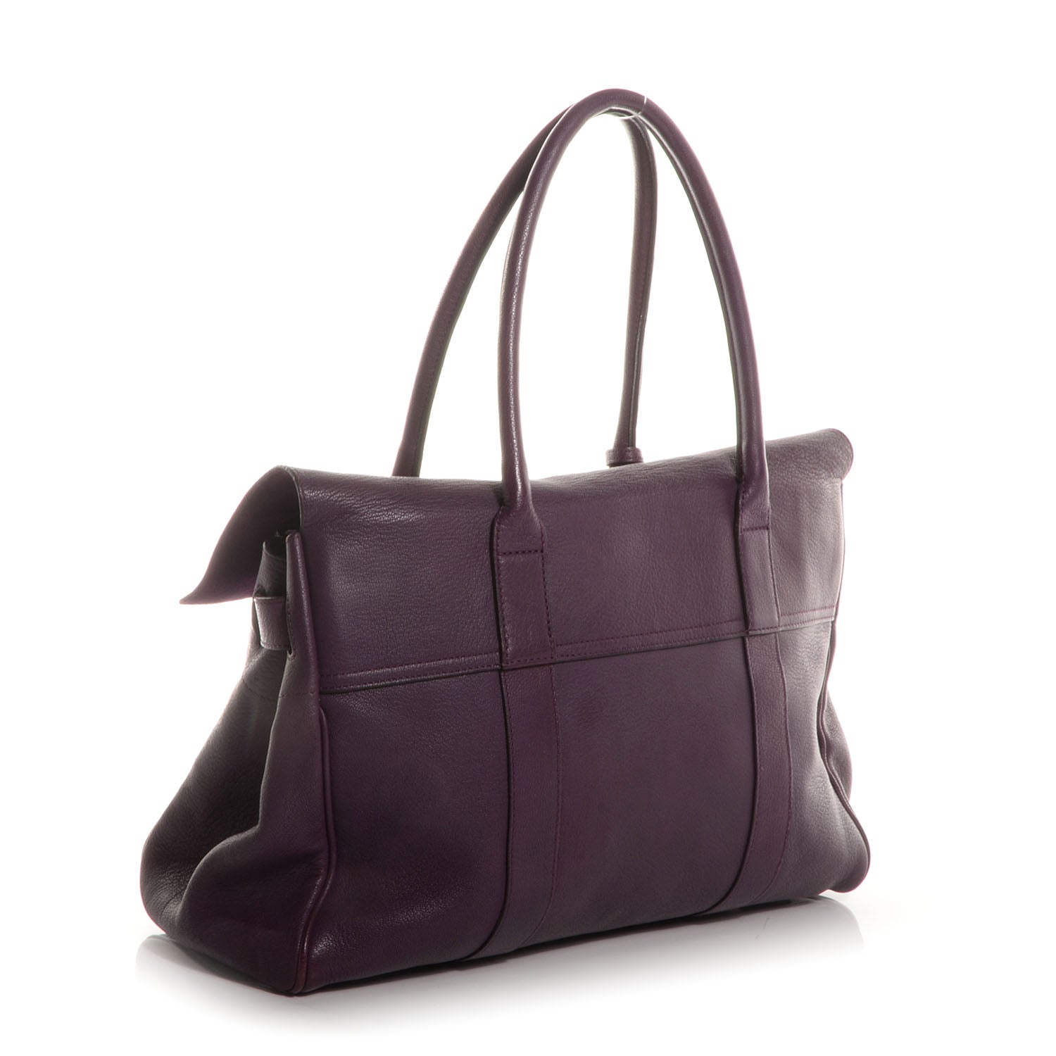 Mulberry Natural Leather Bayswater Aubergine 3 of 10