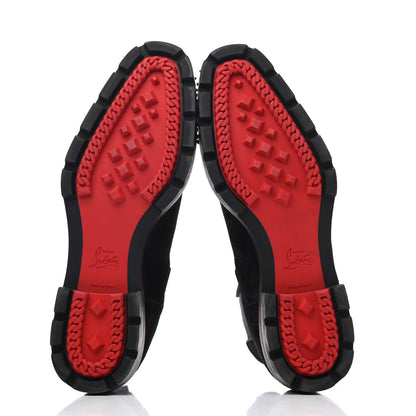 Christian Louboutin Suede Mens Melon Spikes Flat Chelsea Boots 41 Black 4 of 4