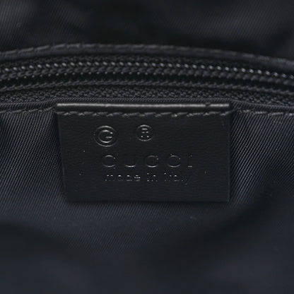 Gucci Techno Canvas Selleria Calfskin Web Small Flat Messenger Bag Black 6 of 10
