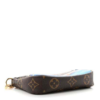 Louis Vuitton Monogram 2019 Christmas Animation Mini Venice Pochette Accessories Blue 4 of 7
