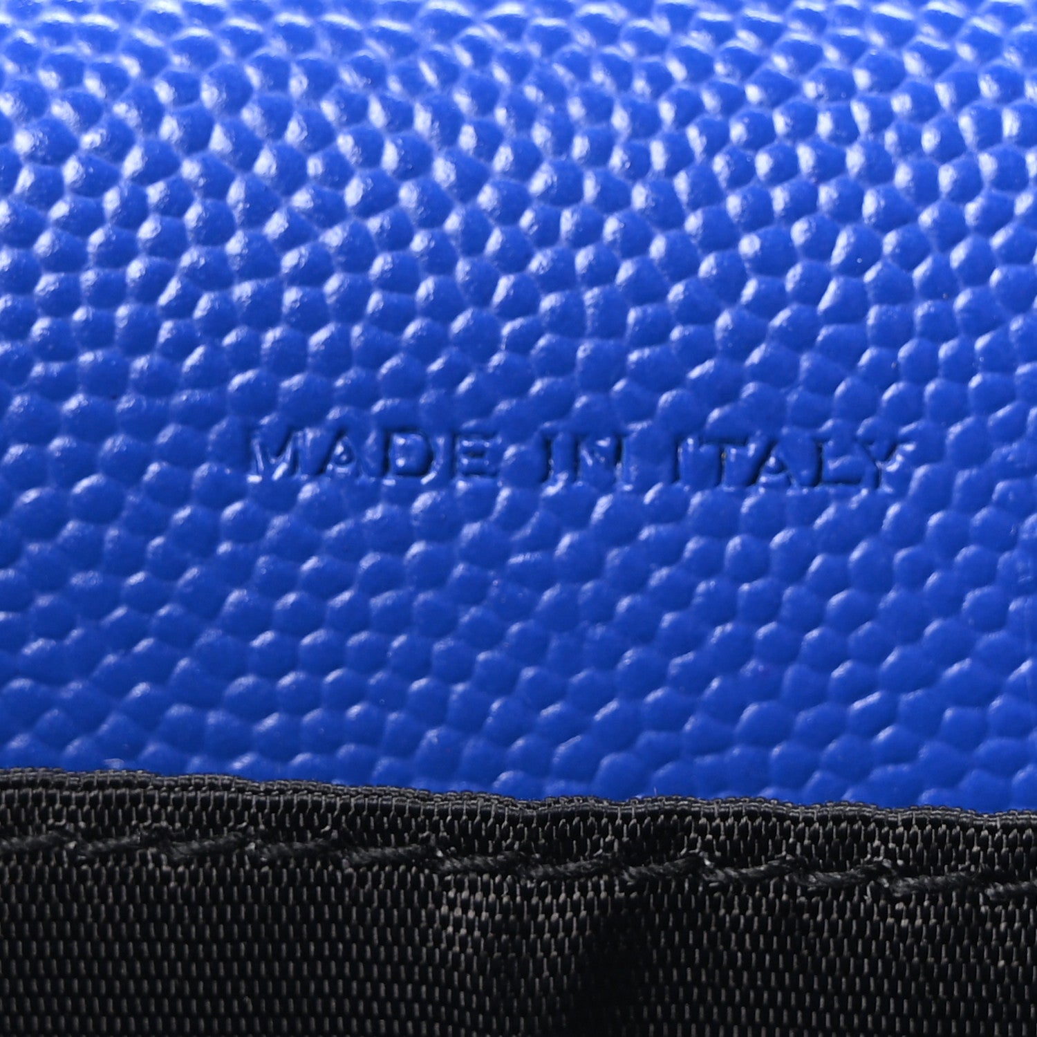 Saint Laurent Grain De Poudre Matelasse Chevron Monogram Envelope Chain Wallet Blue Majorelle 7 of 10