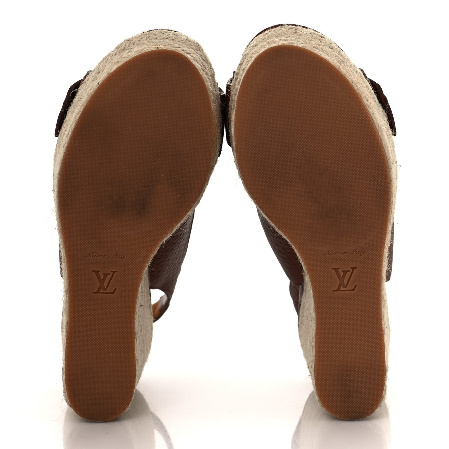 Grained Calfskin Santal Sandals 38.5 Cognac