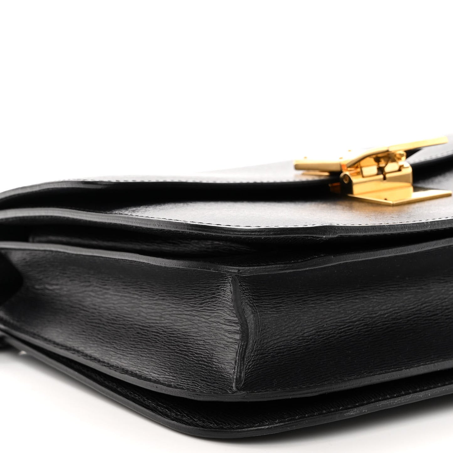 Liege Calfskin Medium Classic Box Flap Bag Black