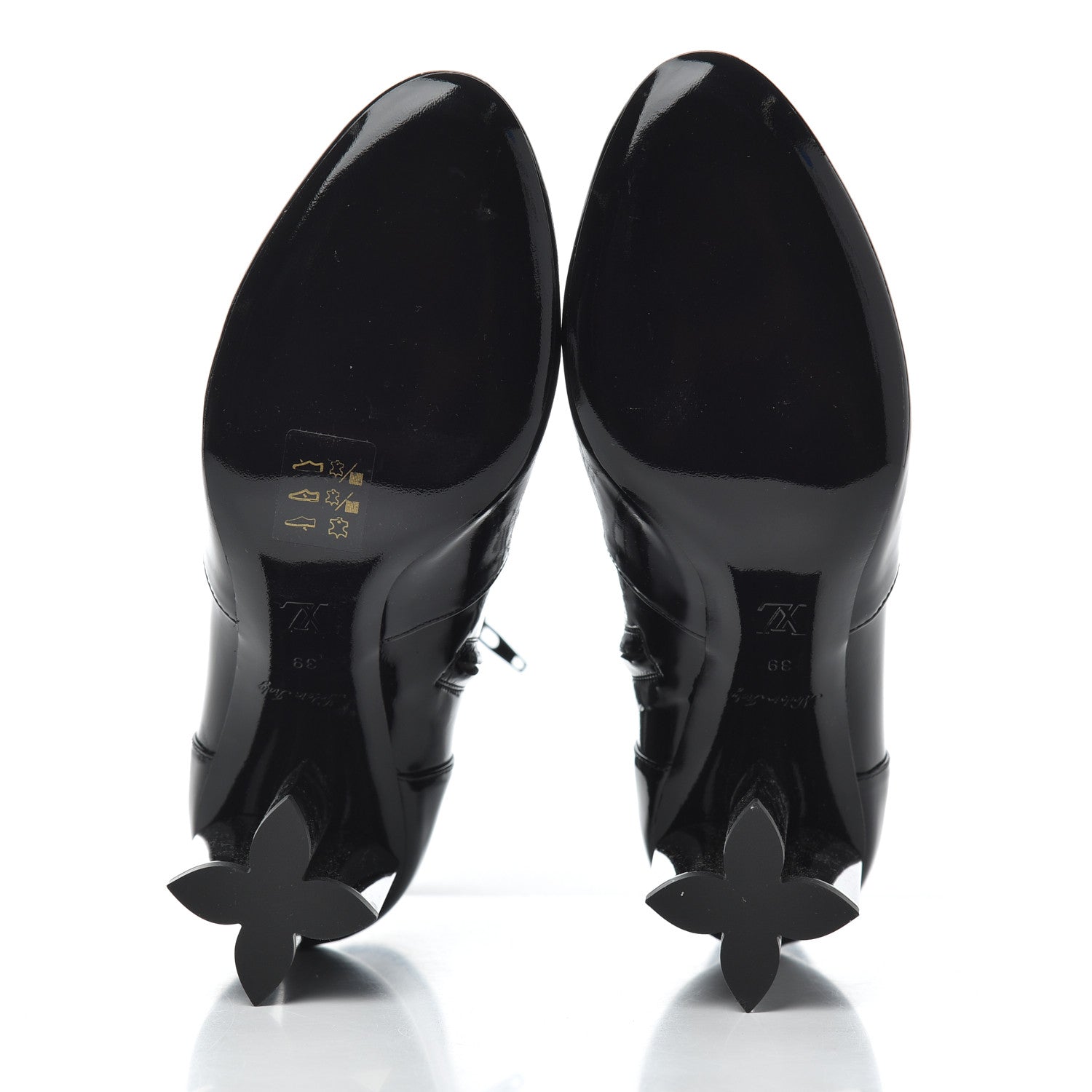 Louis Vuitton Patent Silhouette Ankle Boots 39 Black 5 of 16