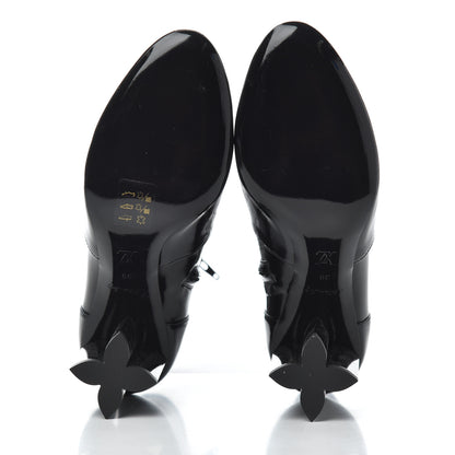 Louis Vuitton Patent Silhouette Ankle Boots 39 Black 5 of 16