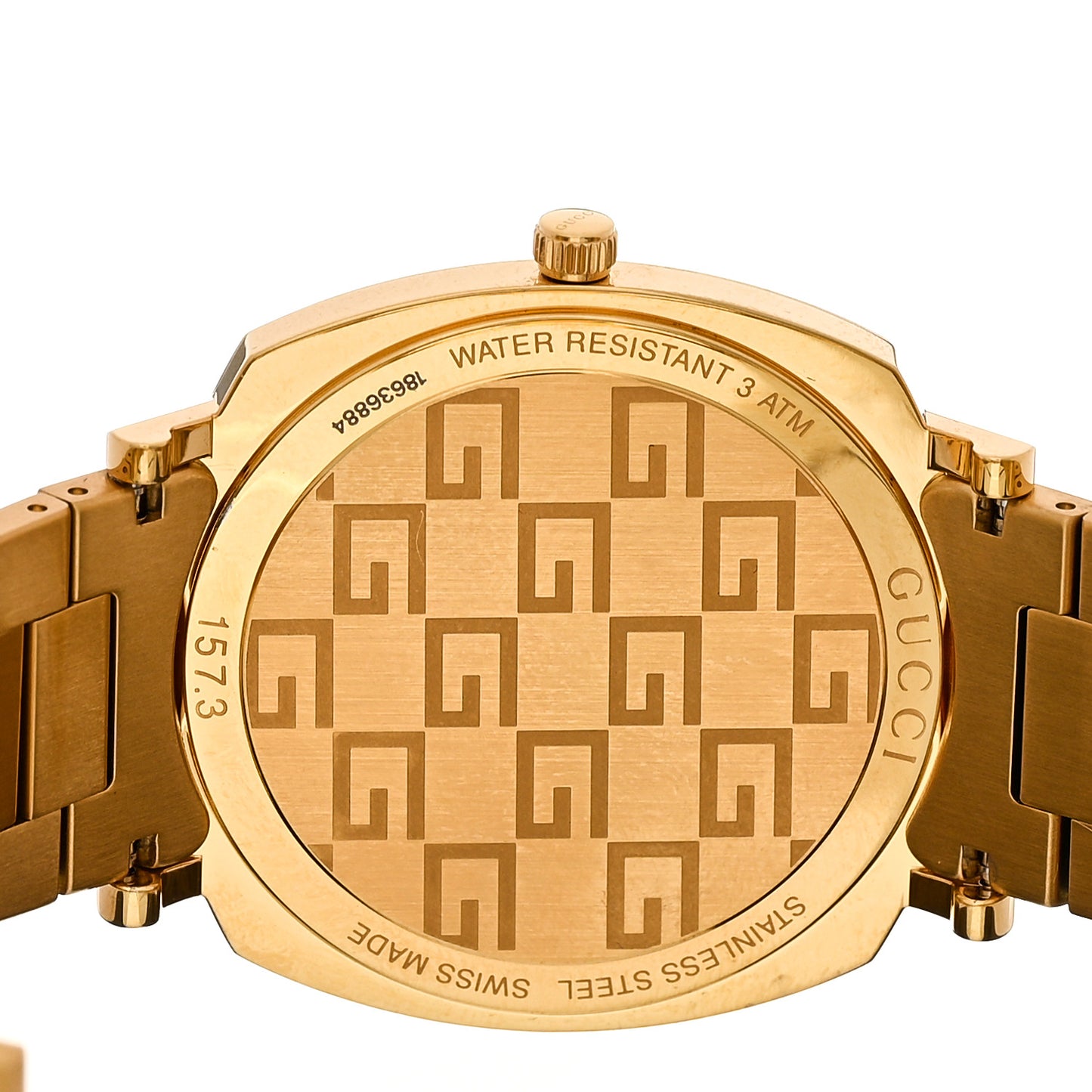 Stainless Steel 38mm Grip Quartz Watch Gold