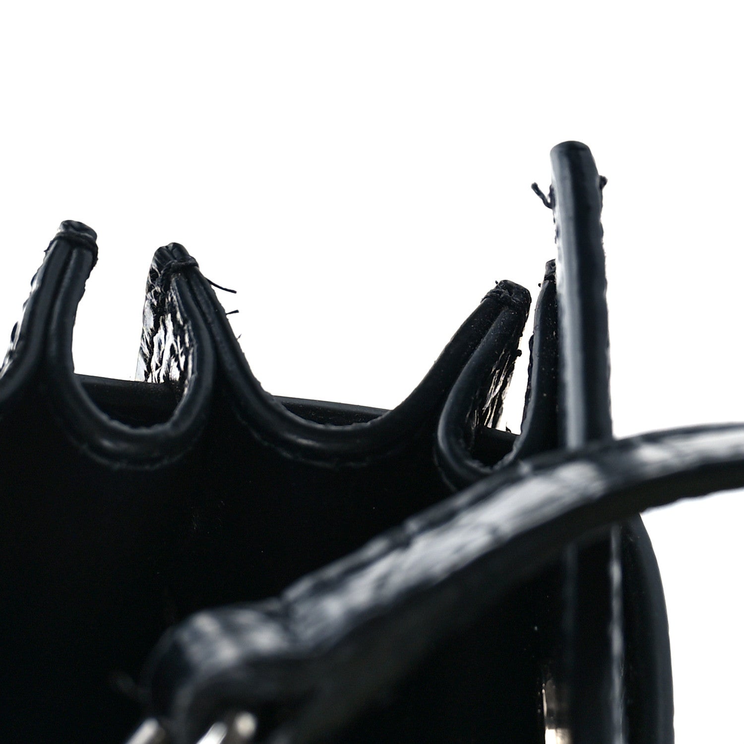 Saint Laurent Calfskin Crocodile Embossed Baby Sac De Jour Black 12 of 18