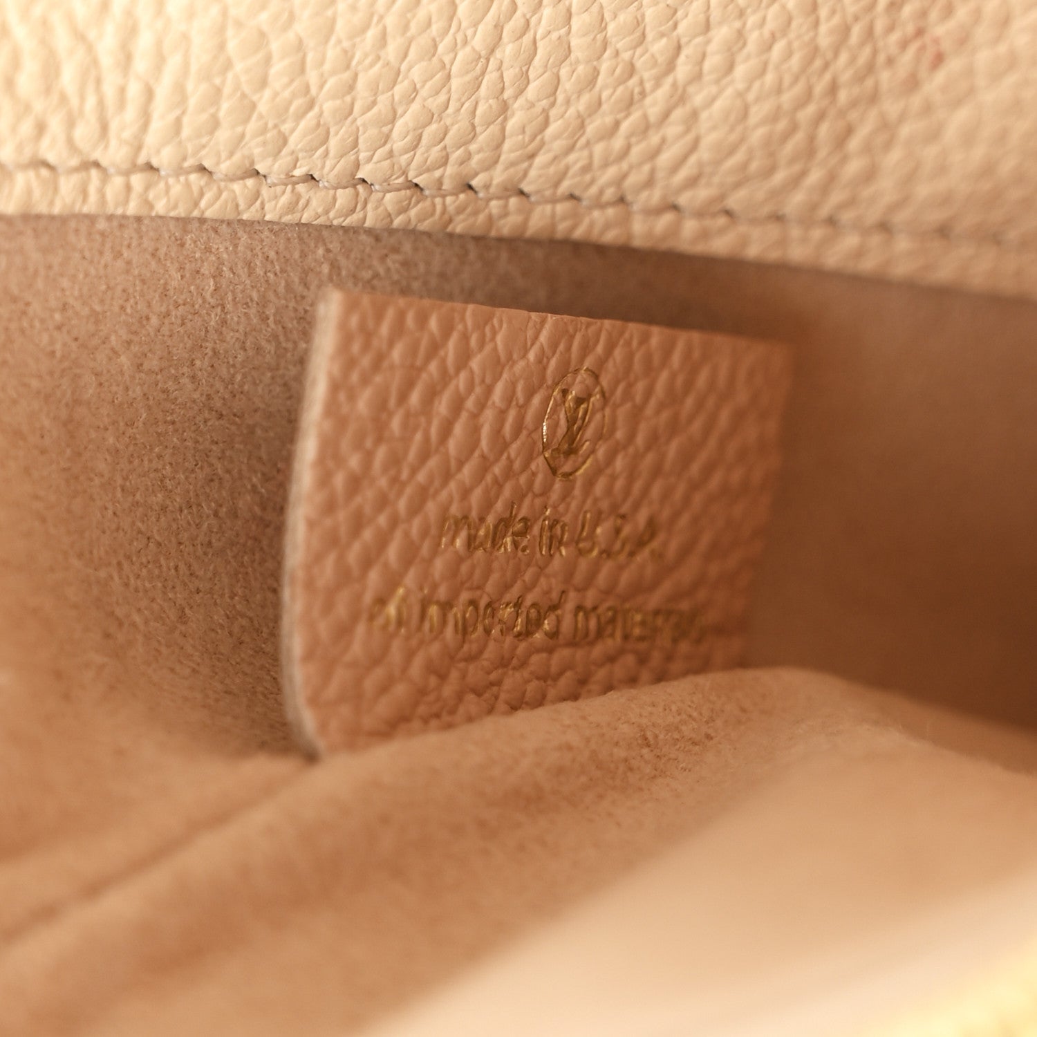 Louis Vuitton Empreinte Double Zip Pochette Beige Rose Creme 8 of 12