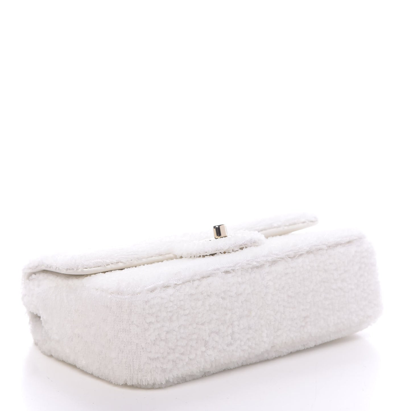 Sequin Mini Rectangular Flap White
