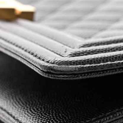 Chanel Caviar Quilted Medium Boy Flap Black 11 of 11