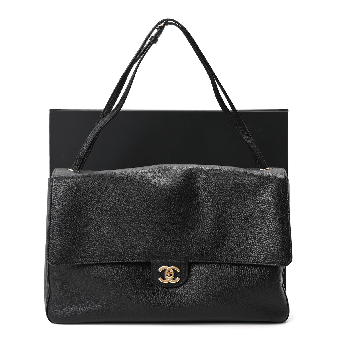 Chanel Grained Calfskin Souplissimo Maxi Flap Black 11 of 11