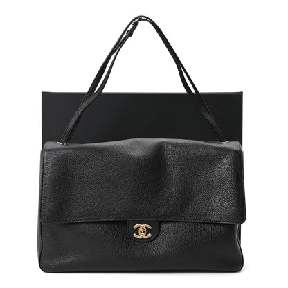 Chanel Grained Calfskin Souplissimo Maxi Flap Black 11 of 11