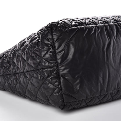 Chanel Nylon Quilted Large Coco Cocoon Tote Black 8 of 9