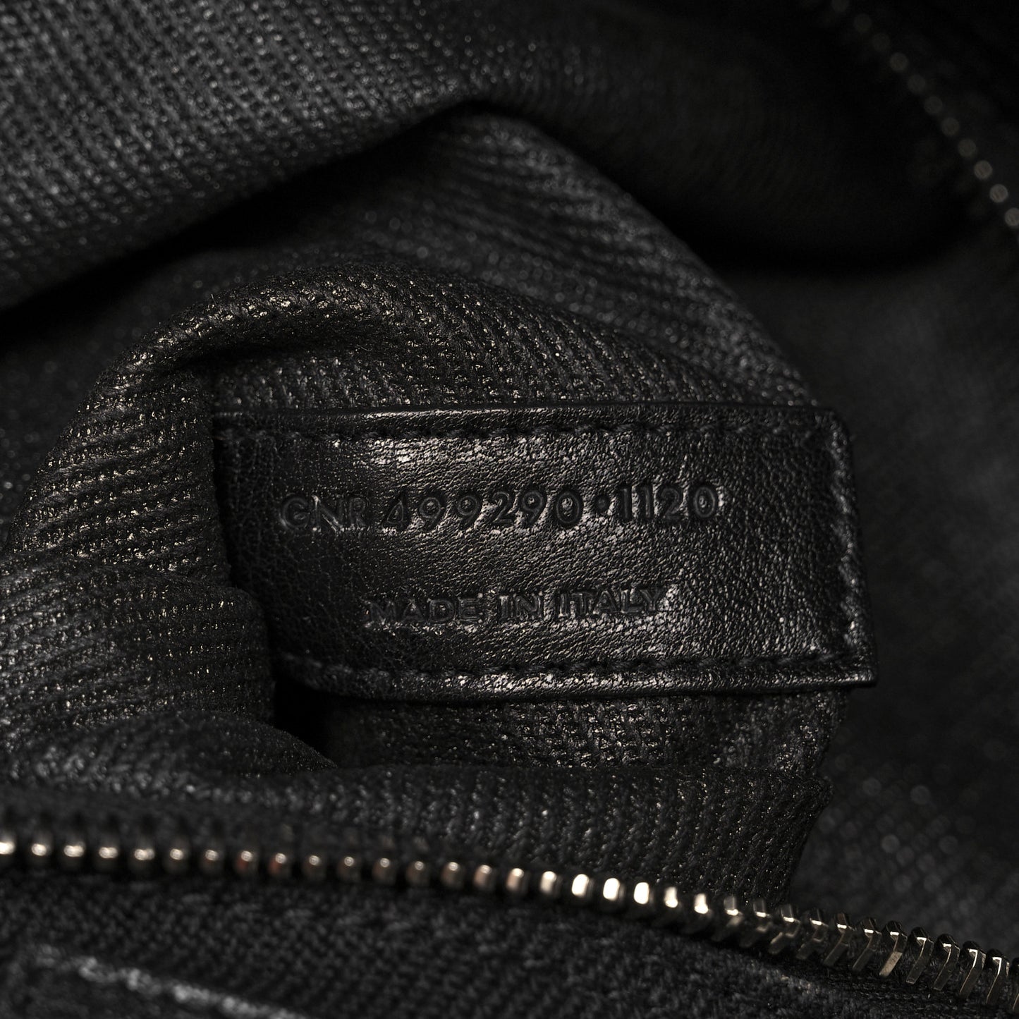 Linen Calfskin Rive Gauche Tote Black