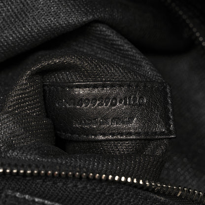 Saint Laurent Linen Calfskin Rive Gauche Tote Black 12 of 21