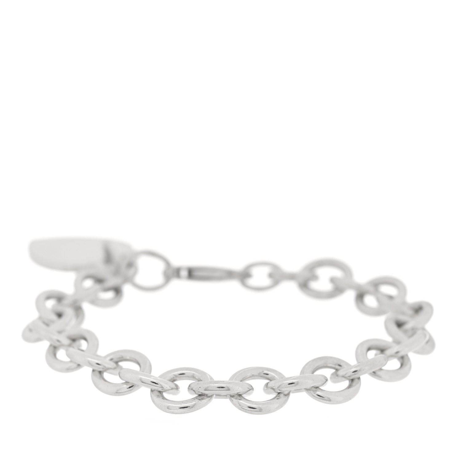 Tiffany Sterling Silver Heart Tag Charm Bracelet 2 of 3