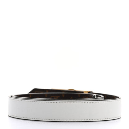 Louis Vuitton Monogram Dauphine 25mm Reversible Belt 85 34 Cream 3 of 7