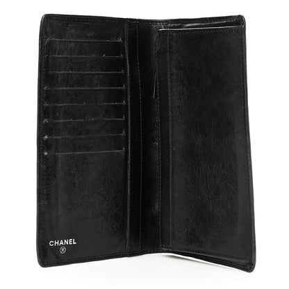 Chanel Aged Calfskin Quilted Cambon Yen Wallet Black 5 of 21