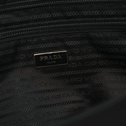 Prada Tessuto Nylon Saffiano Shopping Tote Black 6 of 10