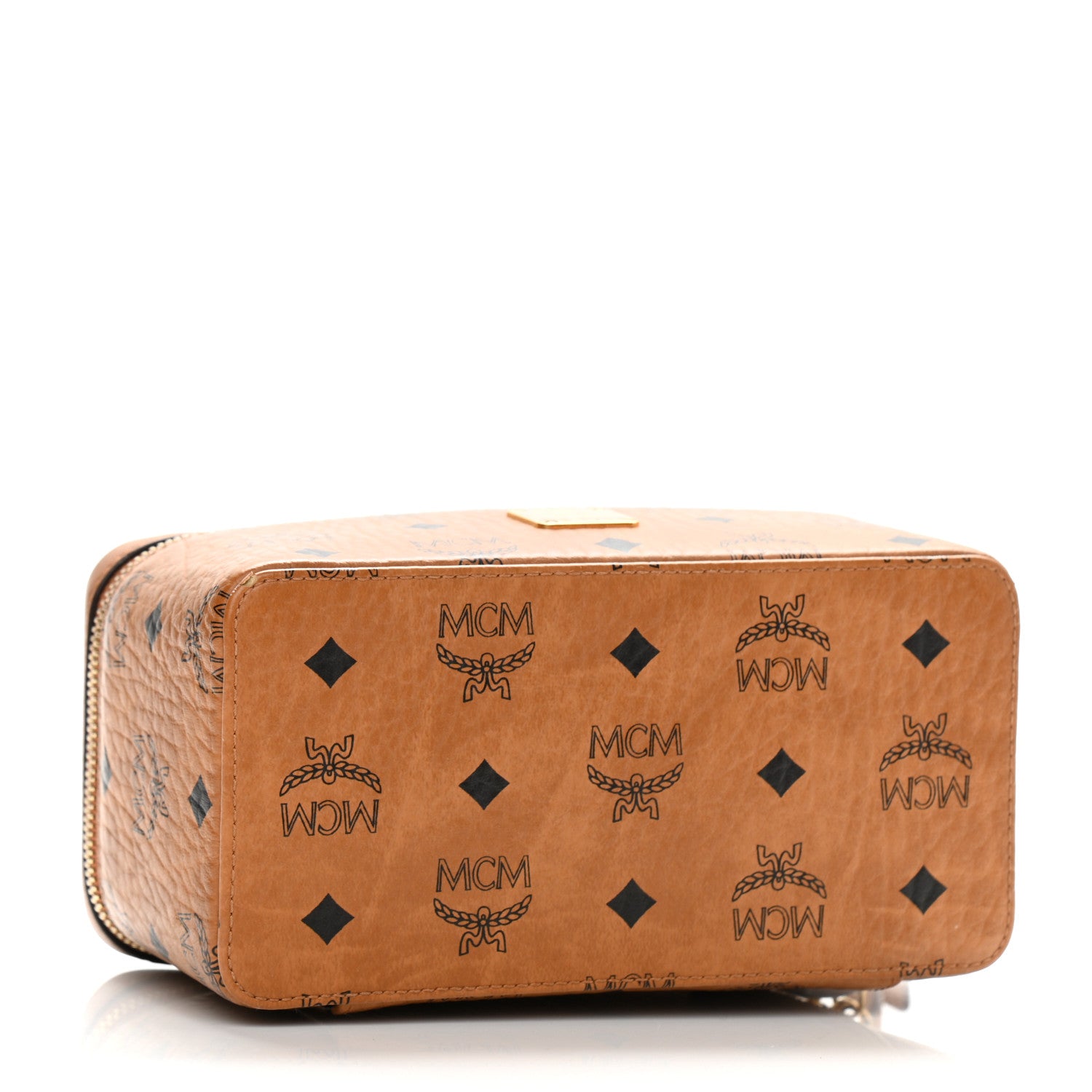 MCM Visetos Vanity Case Cognac 4 of 11