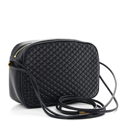 Saint Laurent Lambskin Quilted Victoire Camera Bag Deep Marine 3 of 10