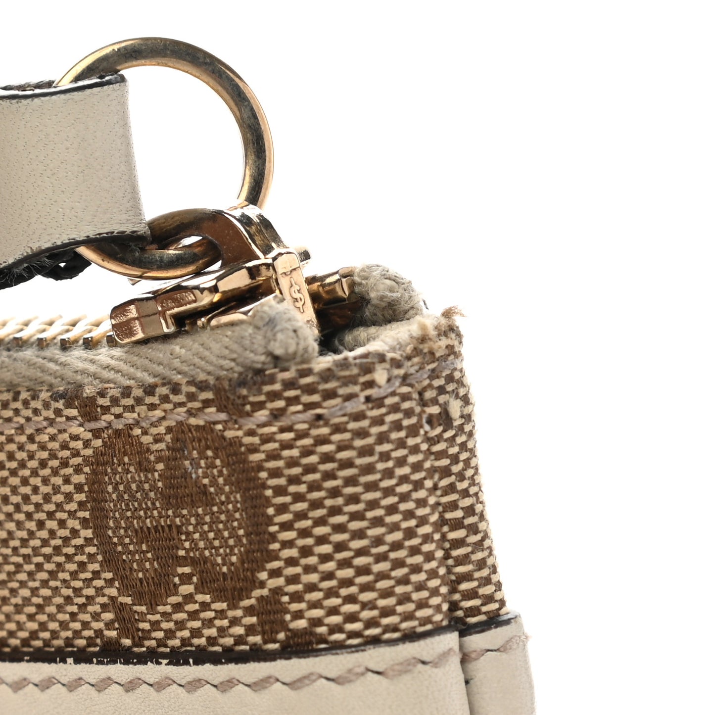 Monogram Mayfair Wristlet Off White