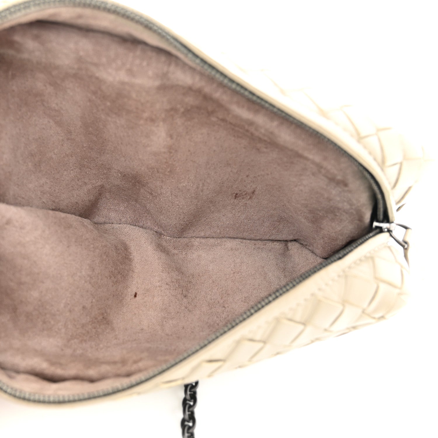 Bottega Veneta Nappa Intrecciato Mini Chain Messenger Fume 5 of 12