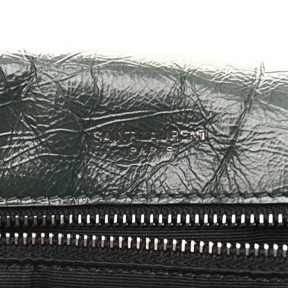 Saint Laurent Crinkled Calfskin Matelasse Monogram Medium Niki Chain Satchel Military Olive 5 of 11