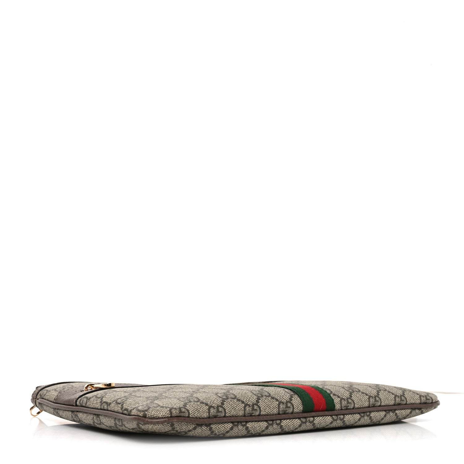 Gucci GG Supreme Monogram Large Ophidia Pouch Clutch Brown 4 of 9