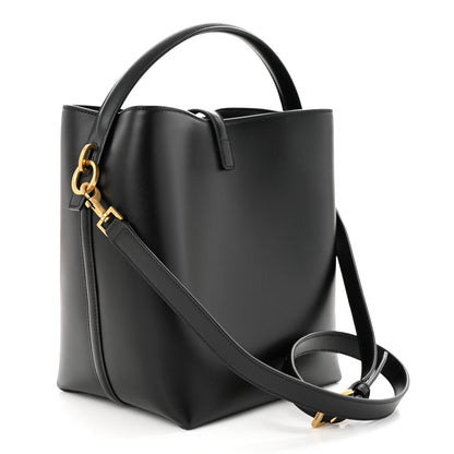 Saint Laurent Shiny Calfskin Le 37 Bucket Bag Black 4 of 11
