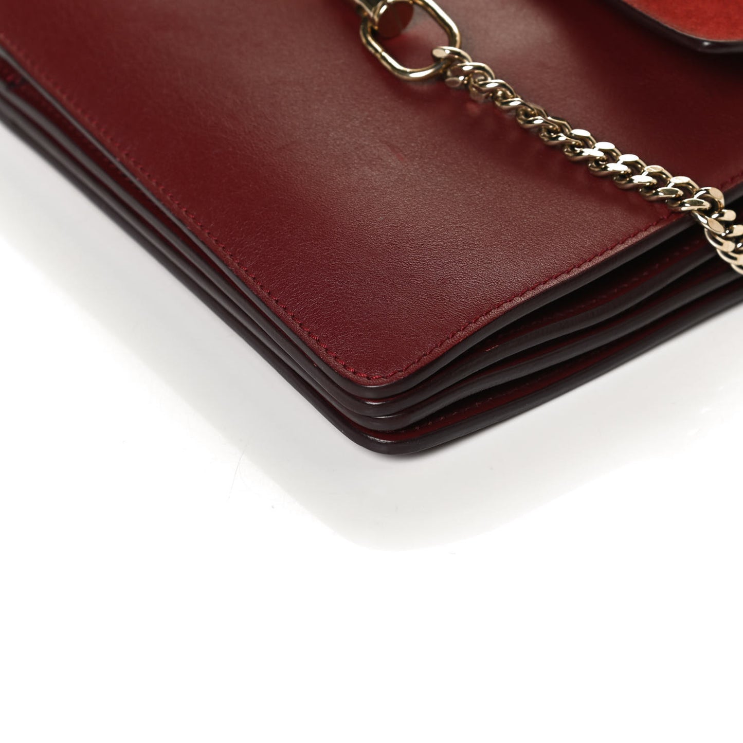 Calfskin Suede Medium Faye Shoulder Bag Plum Purple
