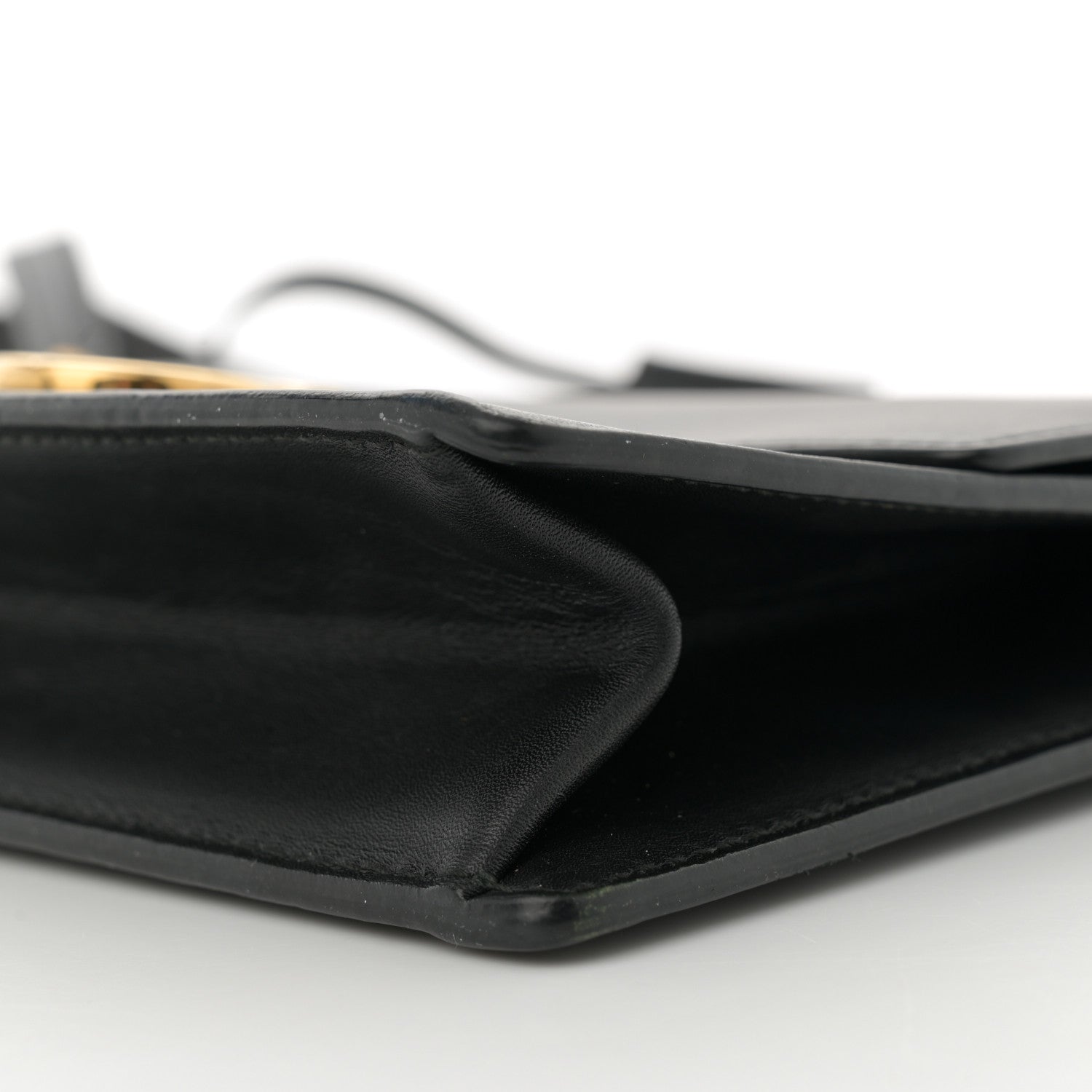 Salvatore Ferragamo Smooth Calfskin Mini Aileen Gancio Lock Crossbody Black 9 of 12