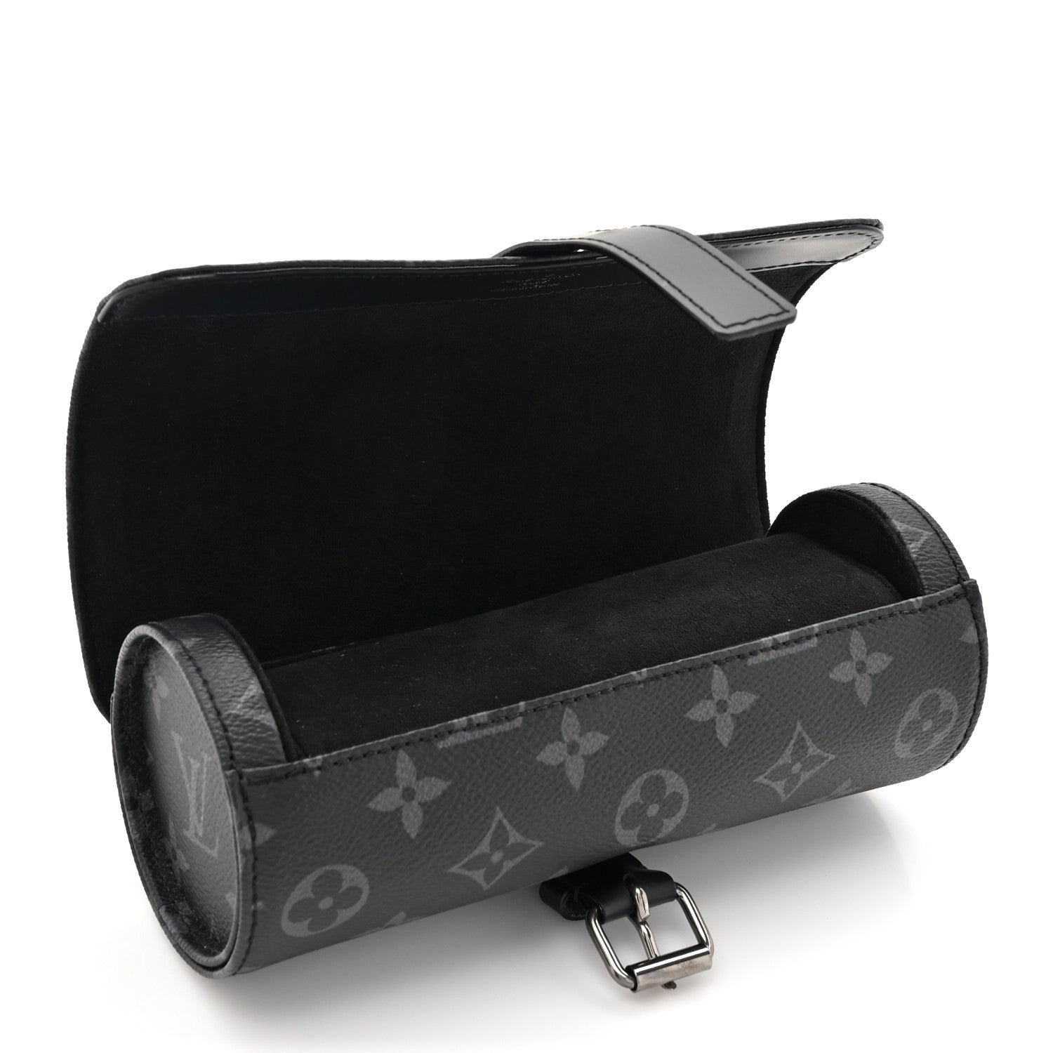Louis Vuitton Monogram Eclipse 3 Watch Travel Case 6 of 9