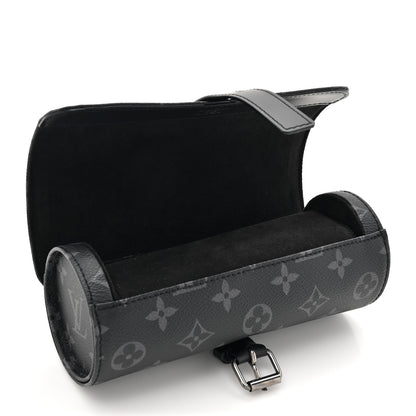 Louis Vuitton Monogram Eclipse 3 Watch Travel Case 6 of 9