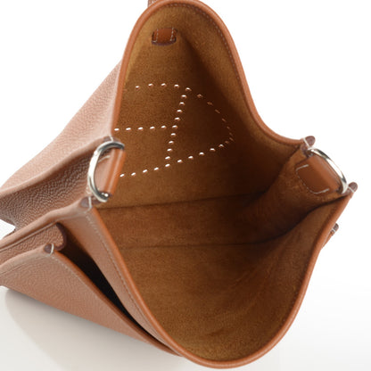 Hermes Taurillon Clemence Evelyne III PM Gold 6 of 10