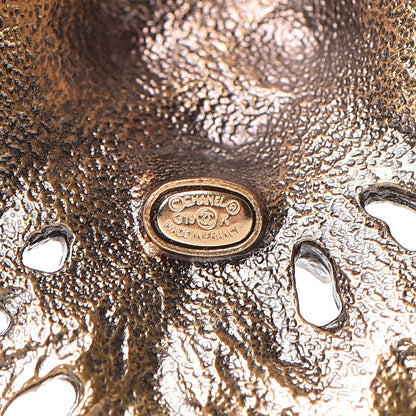 Chanel CC Lion Brooch Gold 4 of 5