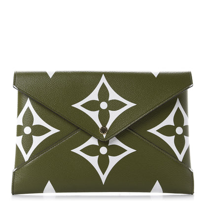 Louis Vuitton Monogram Giant Large Kirigami Pochette Kaki 1 of 8