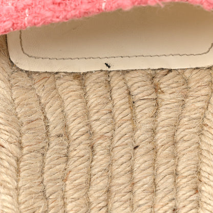 Chanel Tweed Grosgrain CC Mule Slide 39 Pink Black 9 of 13