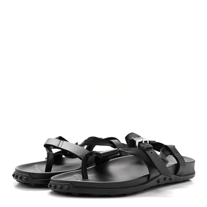 Hermes Calfskin Womens Inboard Sandals 38 Black 7 of 18
