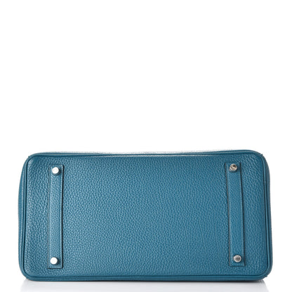 Hermes Togo Birkin 35 Bleu De Galice 6 of 38