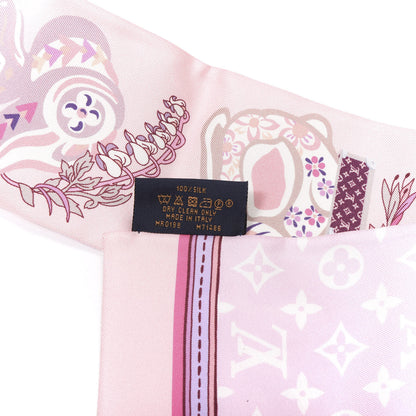 Louis Vuitton Silk Monogram Superstition Bandeau Light Pink 4 of 4