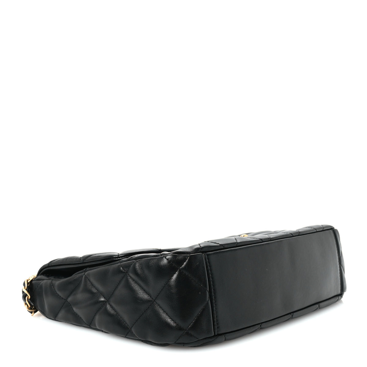 Chanel Shiny Calfskin Quilted Maxi Flap Black 4 of 11