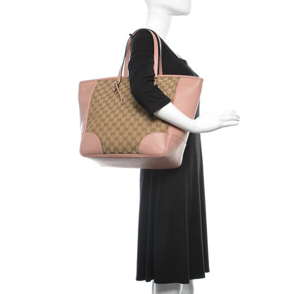 Gucci Monogram Bree Zippered Tote Beige Soft Pink 2 of 16
