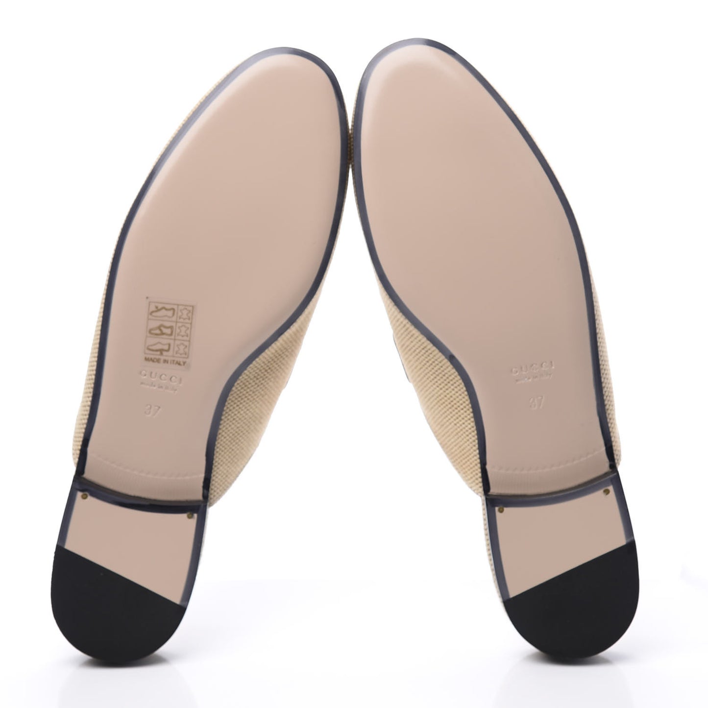 Canvas Vintage Charlotte Web Princetown Slippers 37 Sand Cuir