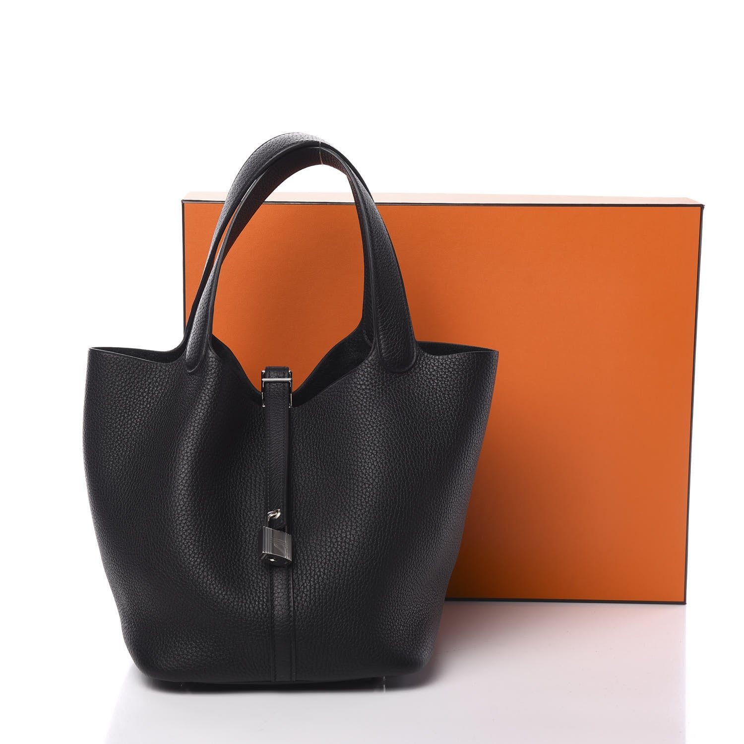 Hermes Taurillon Clemence Picotin Lock 22 MM Black 10 of 10