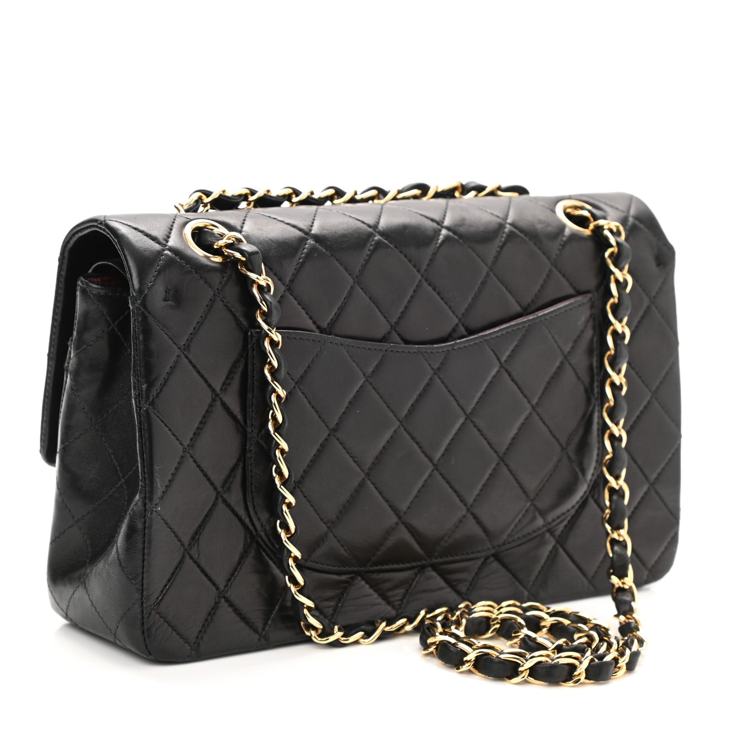 Chanel Lambskin Quilted Medium Double Flap Black 3 of 11