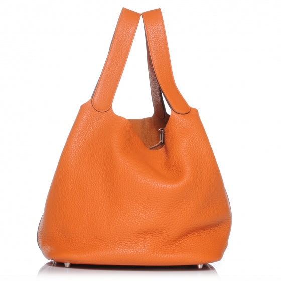 Taurillon Clemence Picotin Lock GM Orange