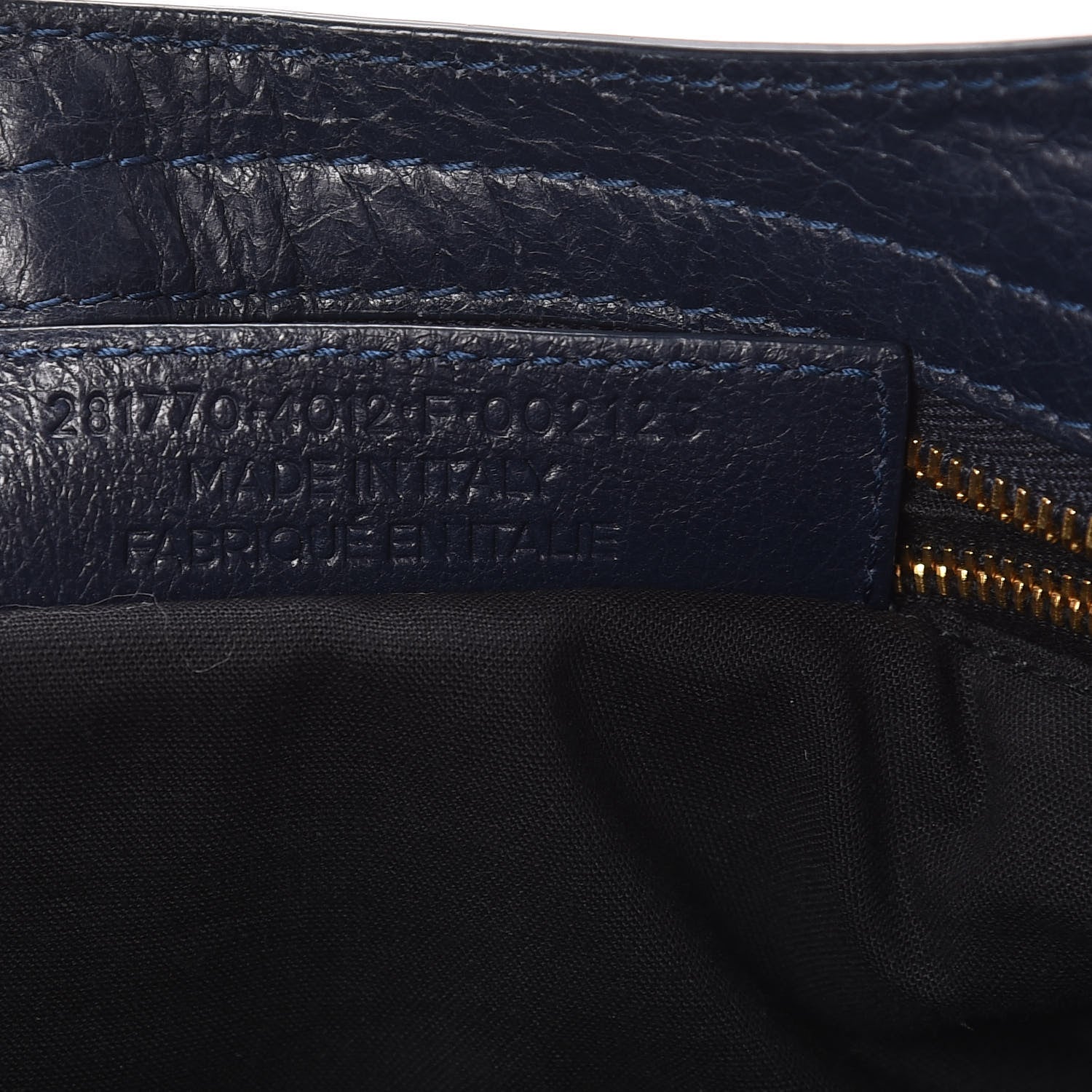 Balenciaga Agneau Giant 12 Gold Hardware City Bleu Obscur 8 of 10